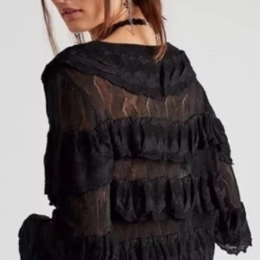 NWT Ruffle Cardi by Free People - Picture 4 of 12